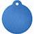 Blue anodized aluminum swatch