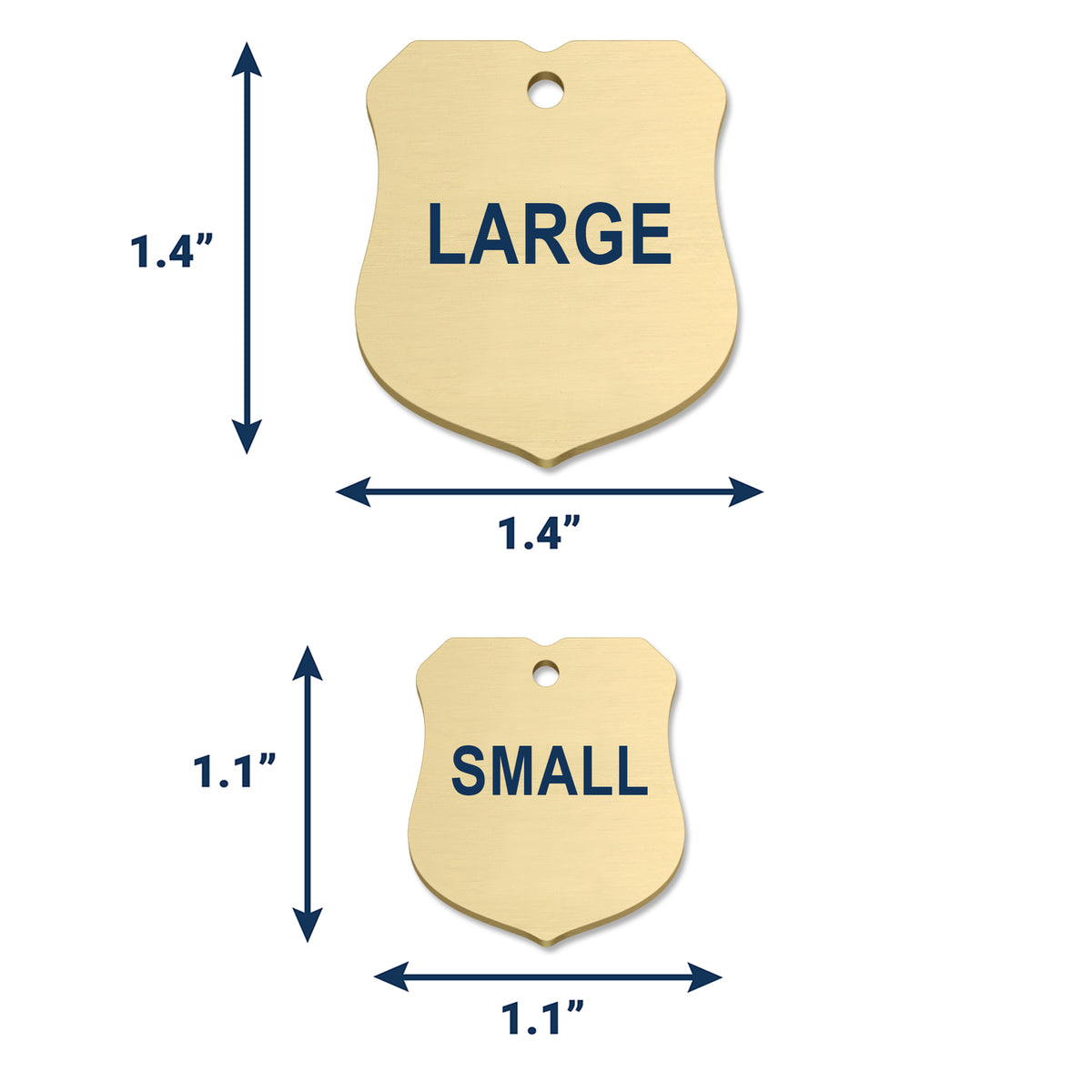 Ranger Badge Shaped Dog Tags | Solid Brass | Engraved – GoTags
