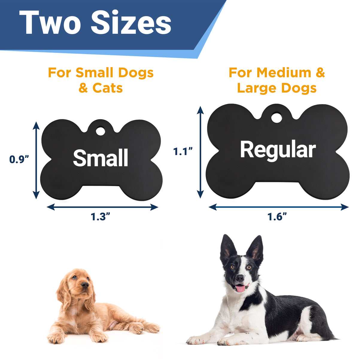 Bone Dog Tag Stainless Steel – GoTags - Main Image