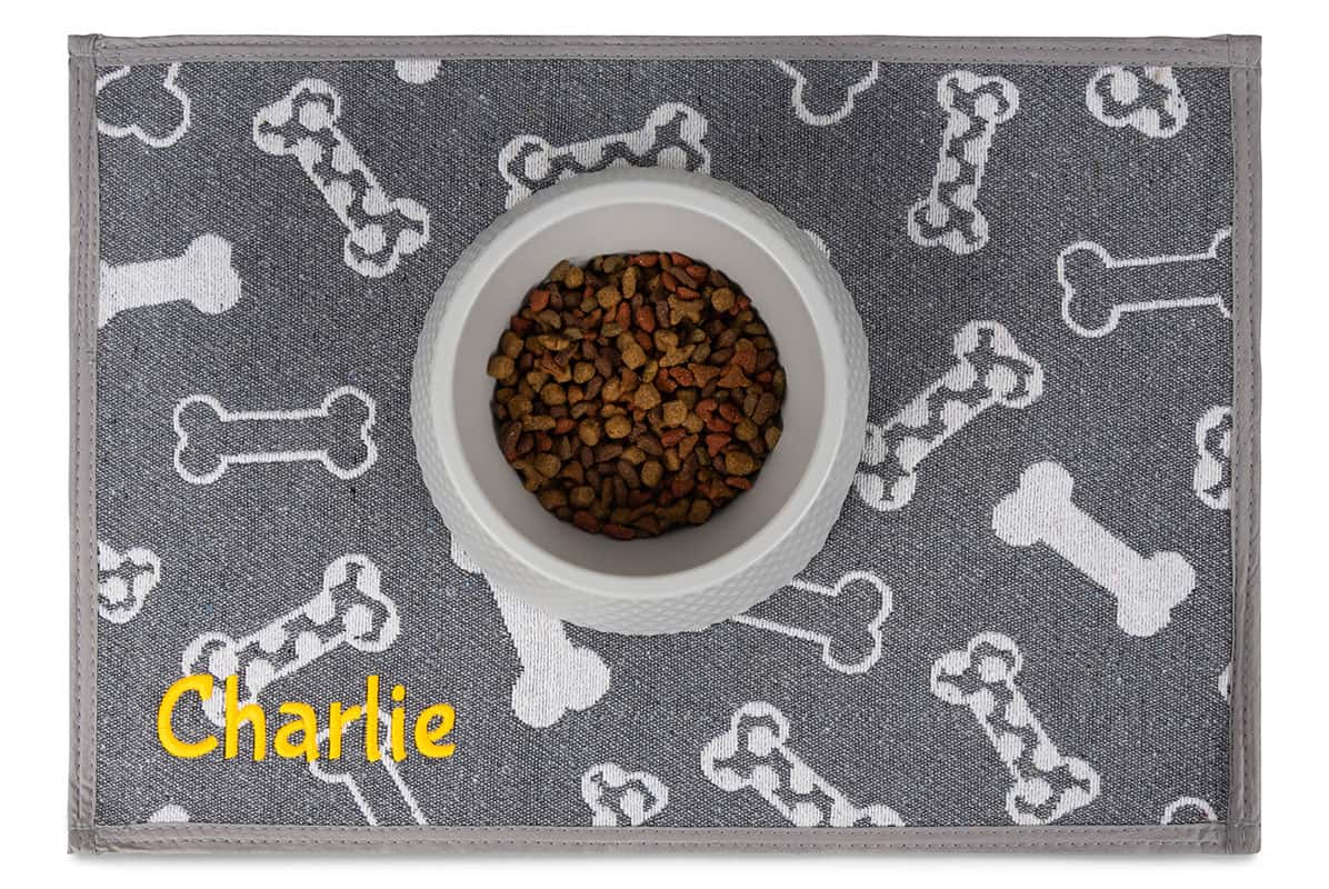 Definition of My Dog Personalized Dog Food Mat