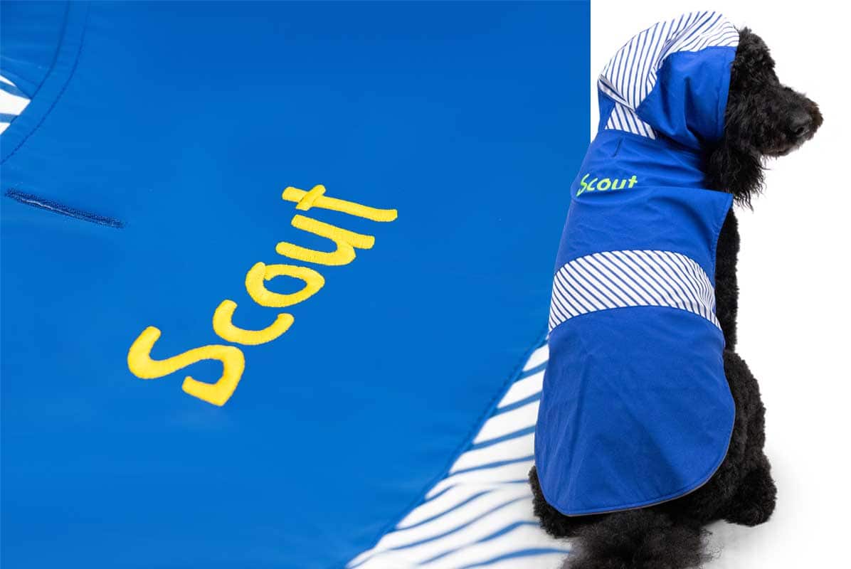 Dog Raincoat Personalized Rain Jacket with Hood GoTags