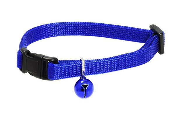 GoTags Breakaway Blue Cat Collars with Bell