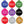 Load image into Gallery viewer, GoTags Round Dog Tags in Black, Blue, Green, Pink, Purple and Red, Double Side Engraved and Personalized