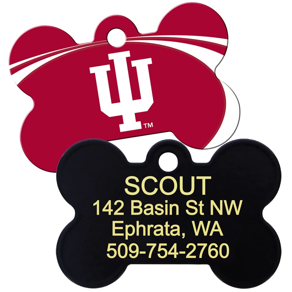 NCAA Team Pet ID Tag - Bone Shape