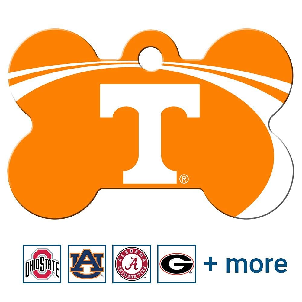 NCAA Team Pet ID Tag - Bone Shape