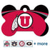 NCAA Team Pet ID Tag - Bone Shape