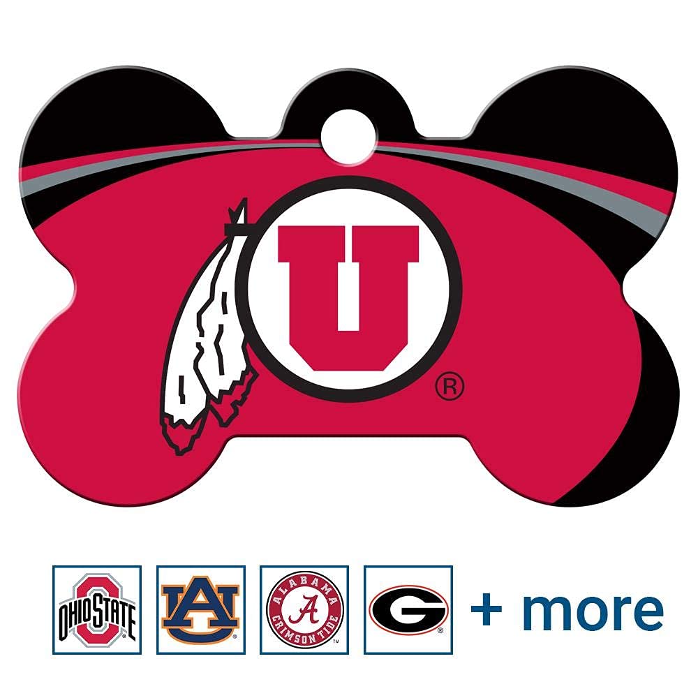 NCAA Team Pet ID Tag - Bone Shape