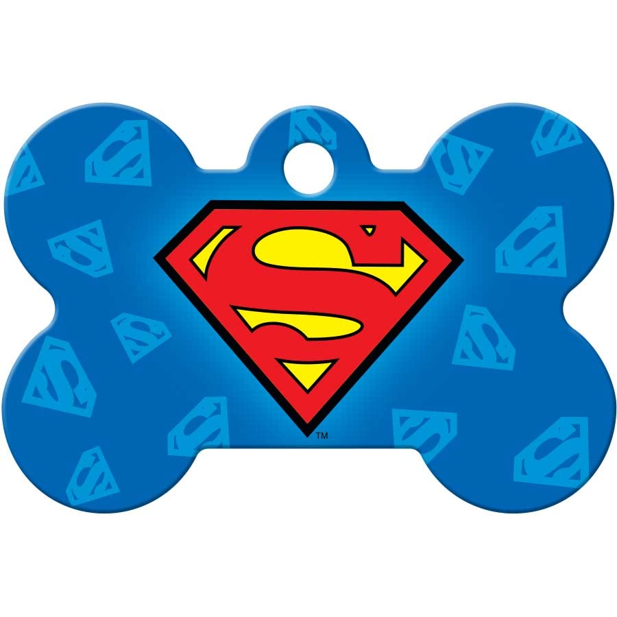 DC Comics Superhero Pet ID Tag - Bone Shape