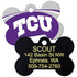 NCAA Team Pet ID Tag - Bone Shape