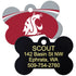 NCAA Team Pet ID Tag - Bone Shape