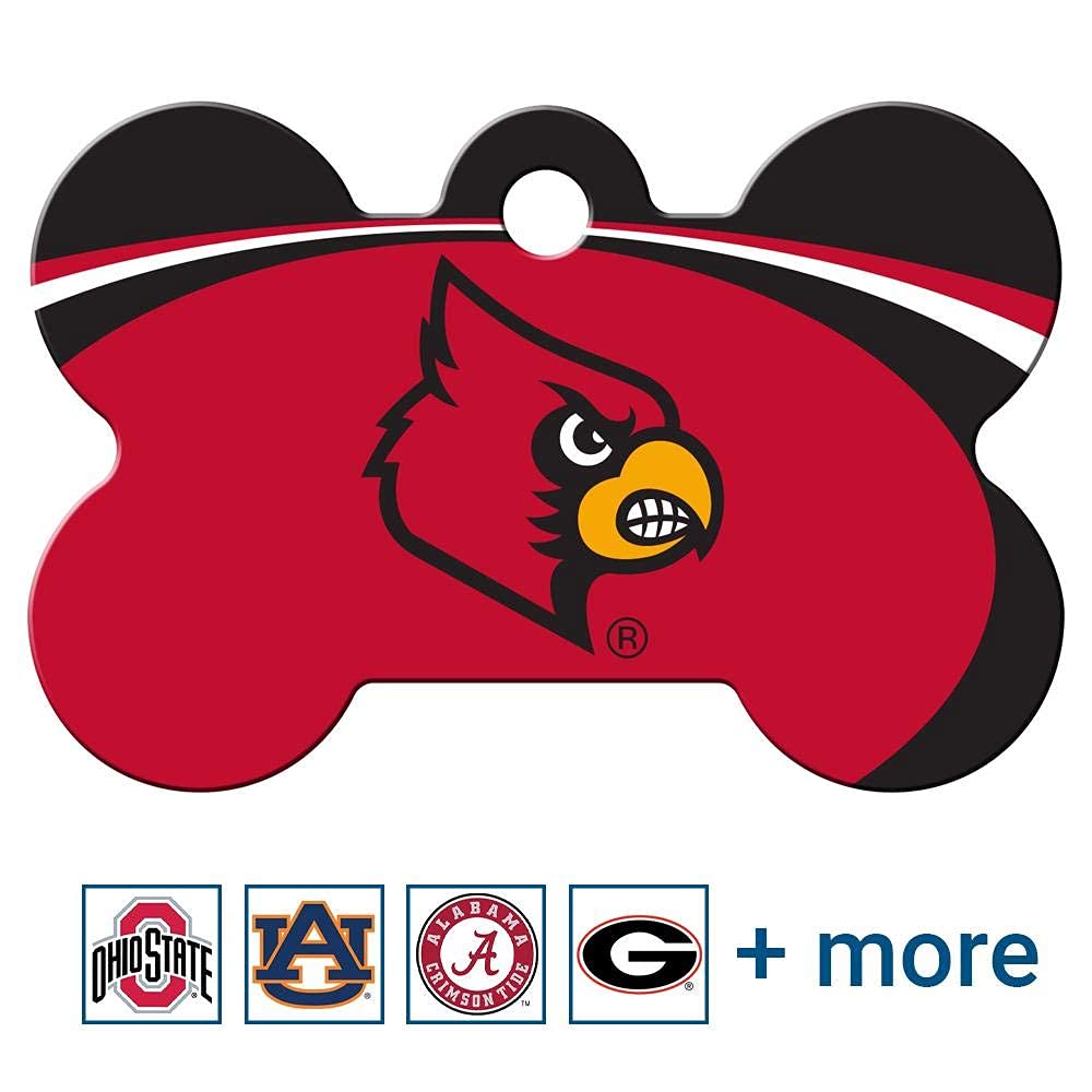 NCAA Team Pet ID Tag - Bone Shape