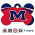NCAA Team Pet ID Tag - Bone Shape
