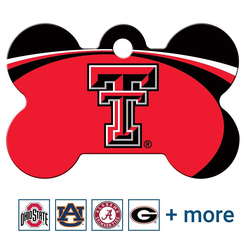 NCAA Team Pet ID Tag - Bone Shape