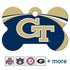 NCAA Team Pet ID Tag - Bone Shape