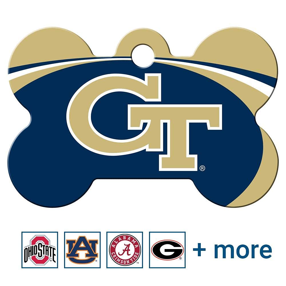 NCAA Team Pet ID Tag - Bone Shape