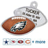 GoTags Personalized Engraved NFL Football Team Dog Tags, Football Shape Pet ID Tags