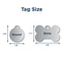 Black Steel Funny Dog ID Tag