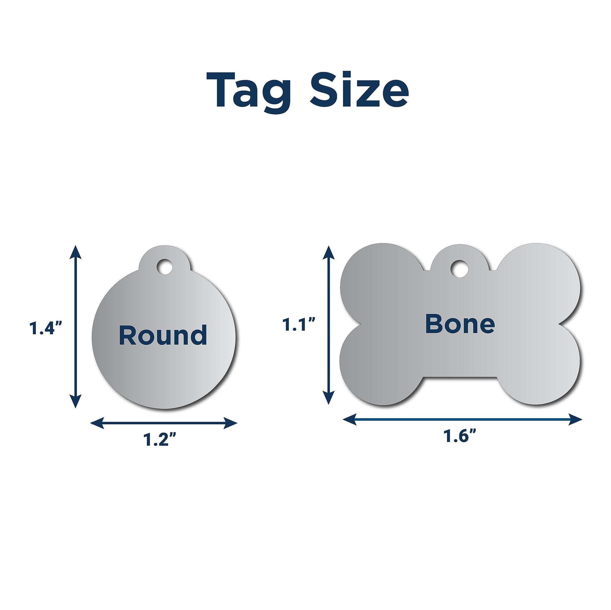 Black Steel Funny Dog ID Tag