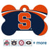 NCAA Team Pet ID Tag - Bone Shape