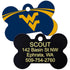 NCAA Team Pet ID Tag - Bone Shape