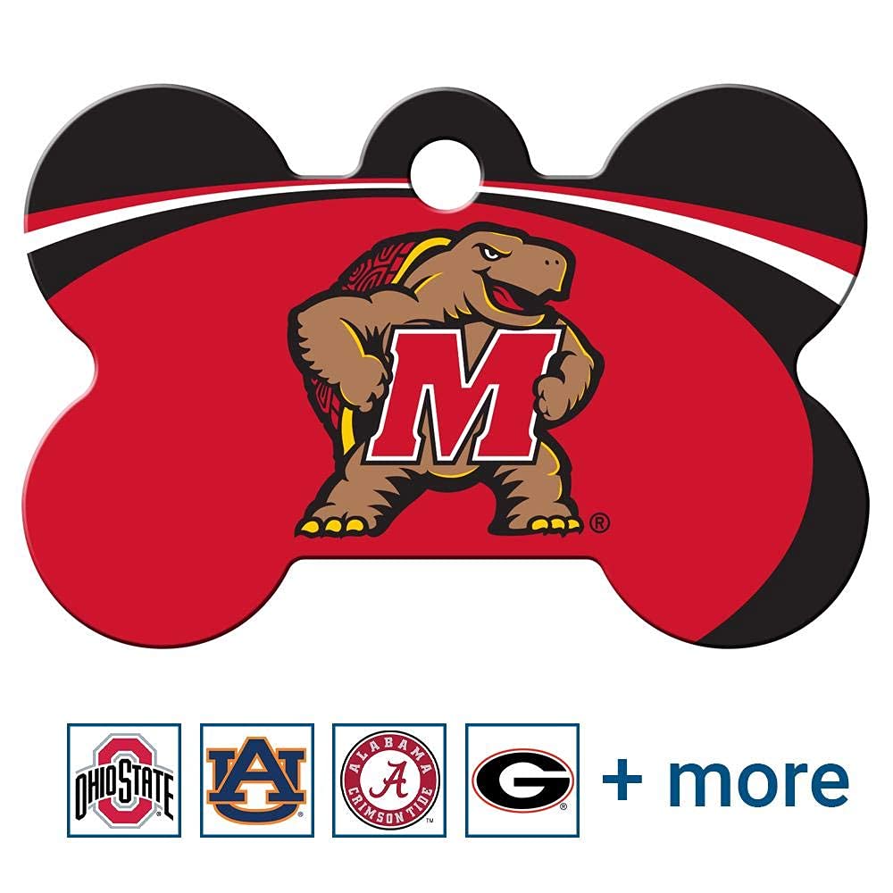 NCAA Team Pet ID Tag - Bone Shape
