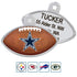 GoTags Personalized Engraved NFL Football Team Dog Tags, Football Shape Pet ID Tags