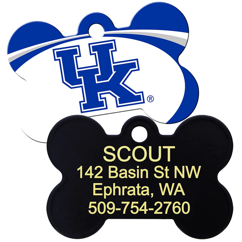 NCAA Team Pet ID Tag - Bone Shape