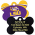 NCAA Team Pet ID Tag - Bone Shape