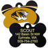 NCAA Team Pet ID Tag - Bone Shape