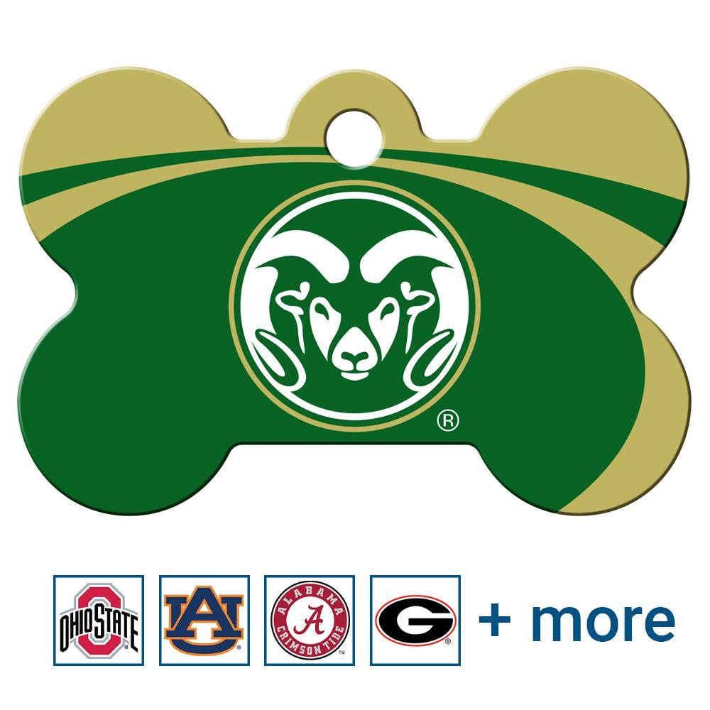 NCAA Team Pet ID Tag - Bone Shape