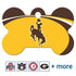 NCAA Team Pet ID Tag - Bone Shape