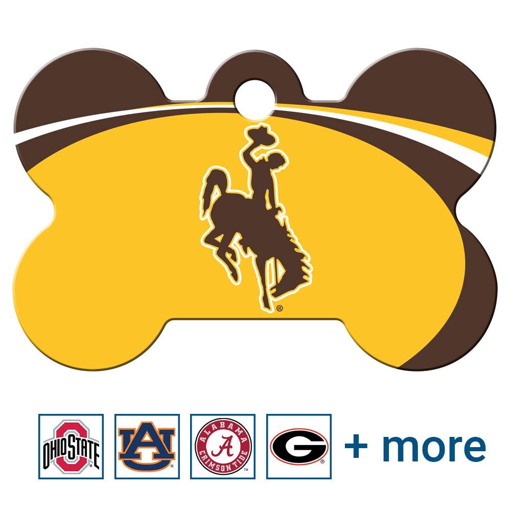 NCAA Team Pet ID Tag - Bone Shape
