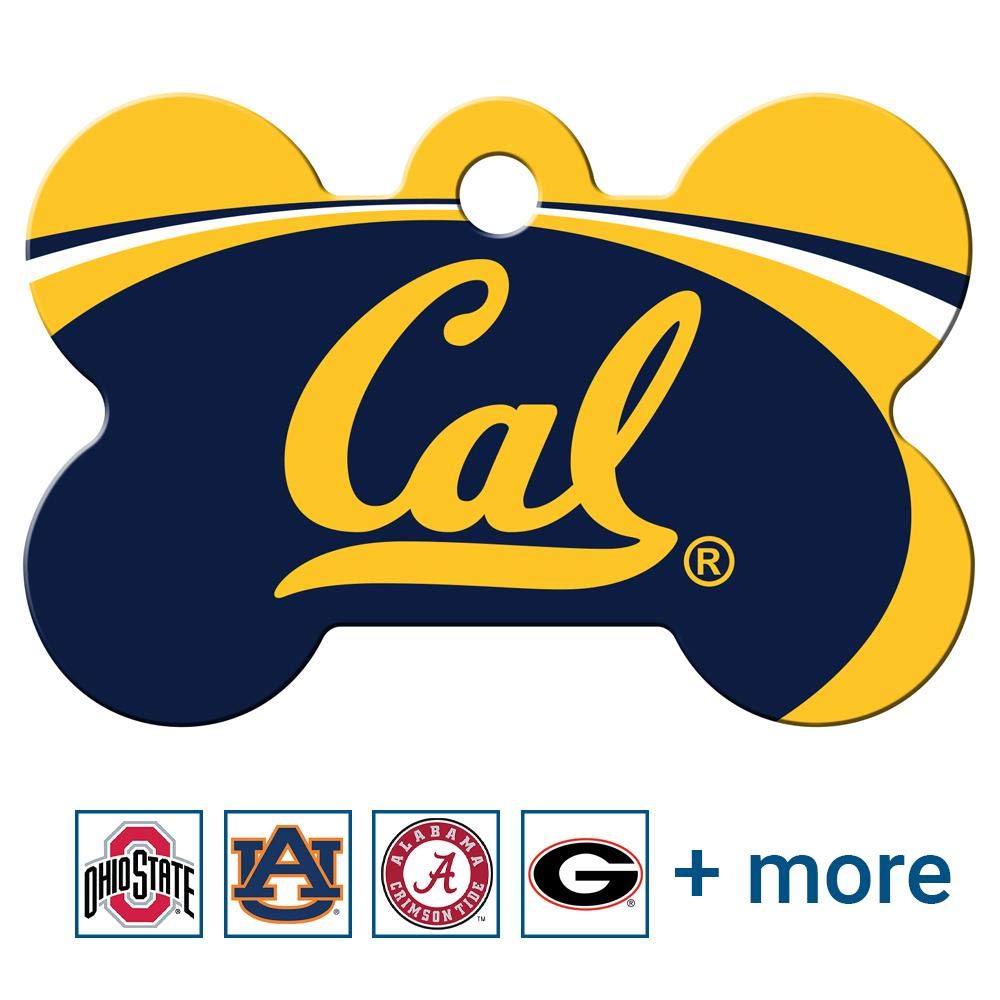 NCAA Team Pet ID Tag - Bone Shape