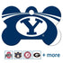 NCAA Team Pet ID Tag - Bone Shape