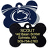 NCAA Team Pet ID Tag - Bone Shape