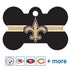 NFL Team Brass Bone Pet ID Tag - tag-nfl-saints-bone-reg