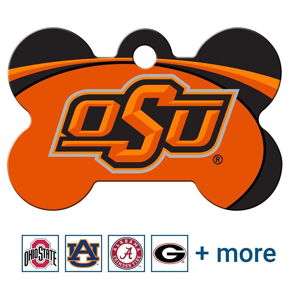 NCAA Team Pet ID Tag - Bone Shape