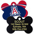 NCAA Team Pet ID Tag - Bone Shape