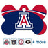 NCAA Team Pet ID Tag - Bone Shape