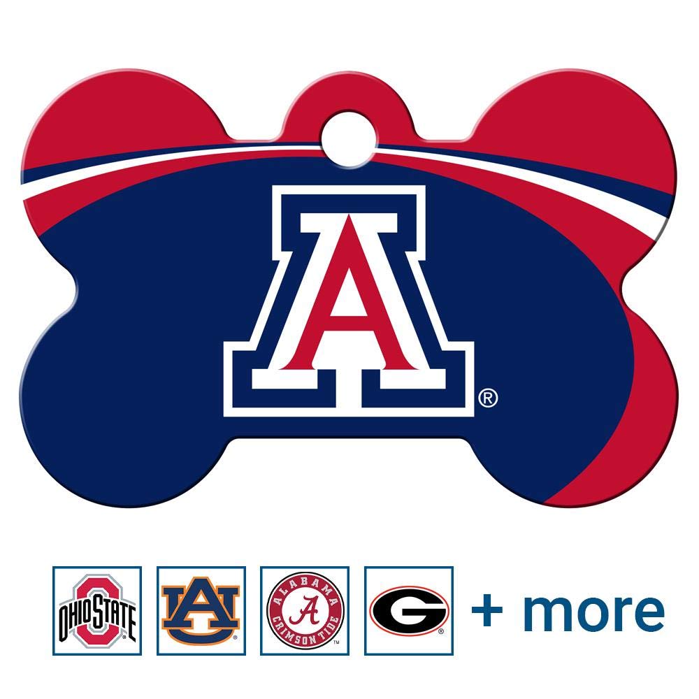 NCAA Team Pet ID Tag - Bone Shape