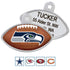 NFL Team Pet ID Tag - Football Shape - tag-nfl-seahawks-football_8473-29