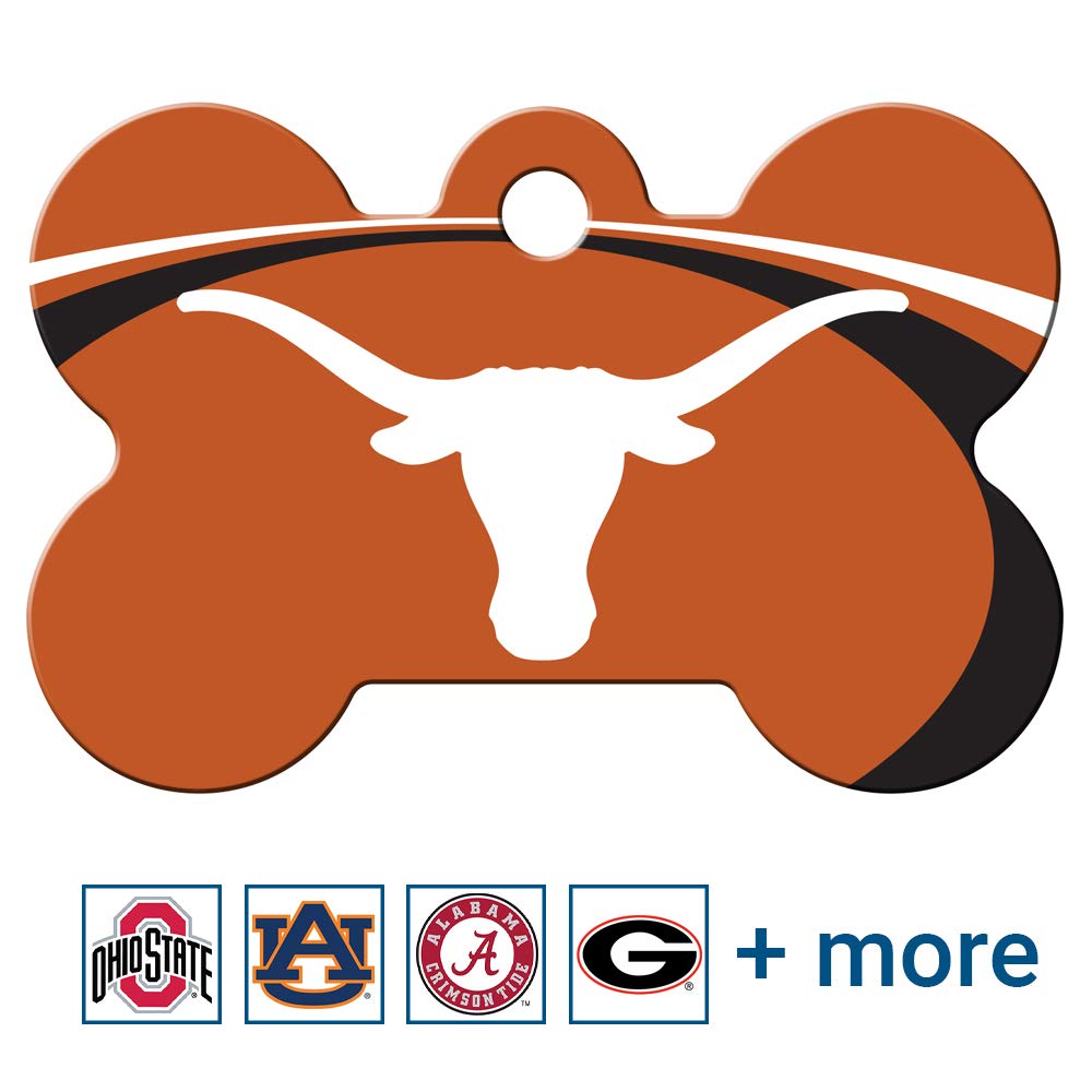 NCAA Team Pet ID Tag - Bone Shape