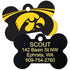 NCAA Team Pet ID Tag - Bone Shape
