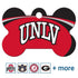 NCAA Team Pet ID Tag - Bone Shape