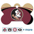 NCAA Team Pet ID Tag - Bone Shape