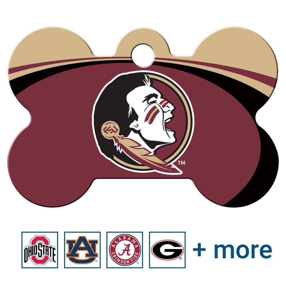 NCAA Team Pet ID Tag - Bone Shape