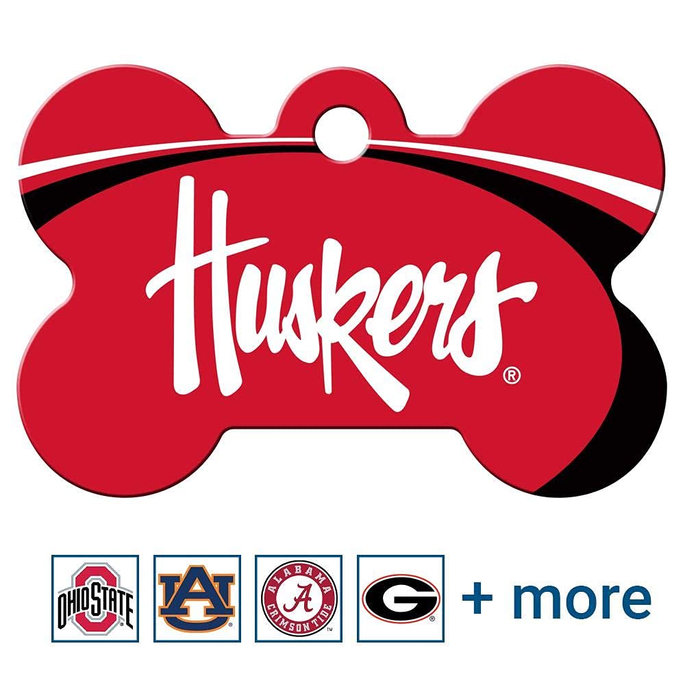 NCAA Team Pet ID Tag - Bone Shape