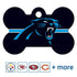 NFL Team Brass Bone Pet ID Tag - tag-nfl-panthers-bone-reg