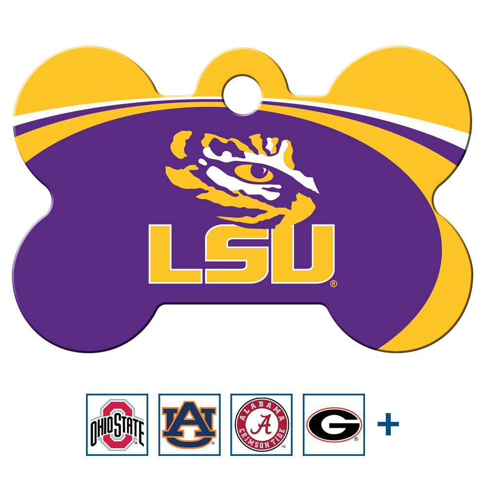 NCAA Team Pet ID Tag - Bone Shape