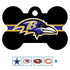 NFL Team Brass Bone Pet ID Tag - tag-nfl-ravens-bone-reg